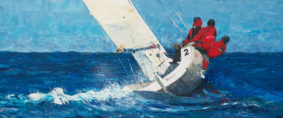 Brava II, Acrylique sur toile, 100 x 100 cm, par Carla bb